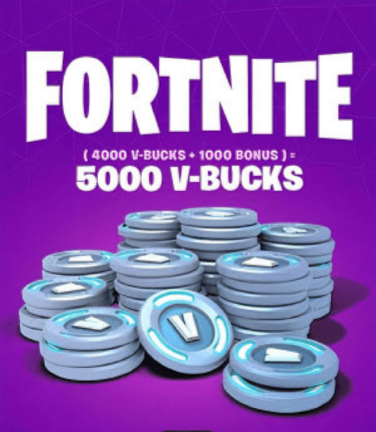 5000 V-Bucks pour Fortnite